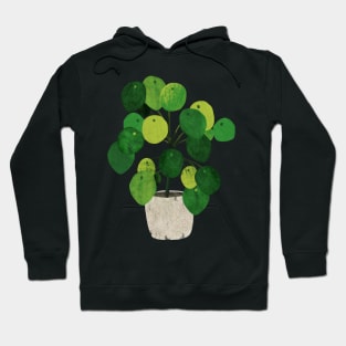 Pilea Peperomioides interor plant Hoodie